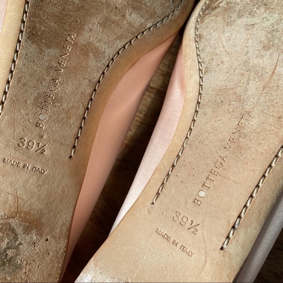 Bottega Veneta flamingo satin ayers ballerina flat Size 39.5 - Picture 15 of 16